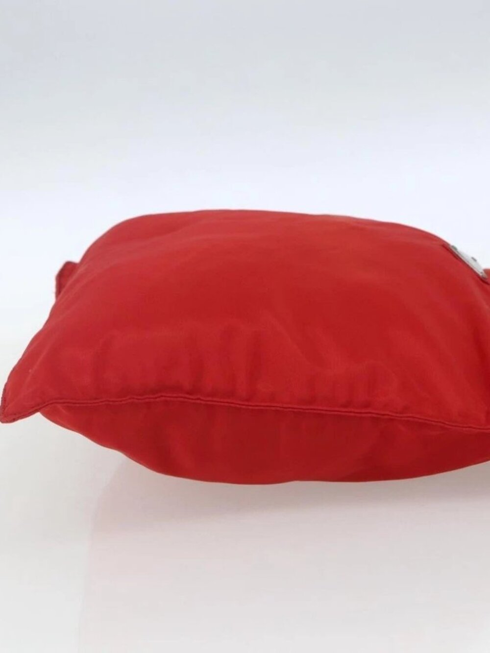 PRADA Shoulder Bag Nylon Red Silver Auth - Picture 4 of 16